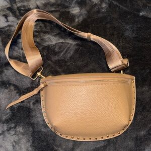 Tan Leather Crossbody Bag